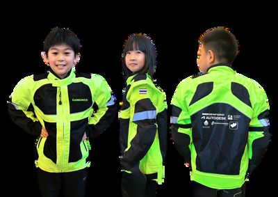 Neon race jackets
