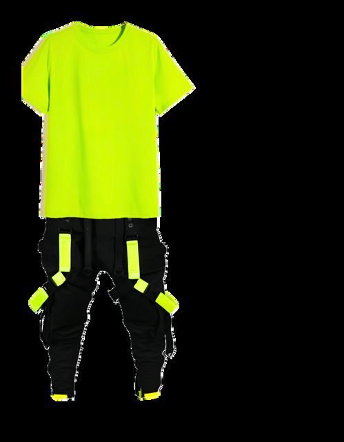 Neon green outfit