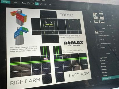CARBONOX Roblox outfit template